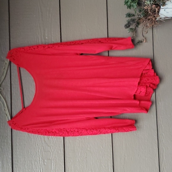 Torrid Hi Lo Lace Inset Tie Back Top NWOT NEW 2x - Picture 2 of 7